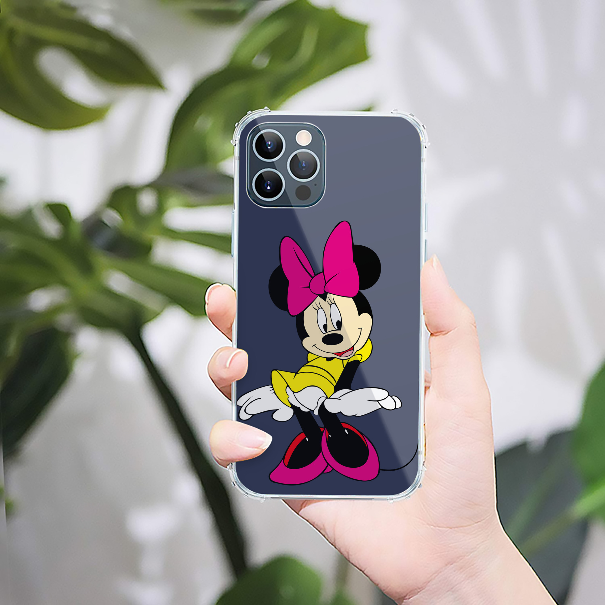 （画像用） ミッキーマウス Mickey Mouse 【iPhone 12シリーズ対応】透明スマホケース（クリアソフトケース）